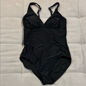 Aqua Green Classic Black Swimwear